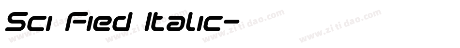 Sci Fied Italic字体转换